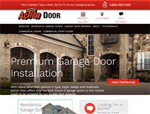 Tablet Screenshot of action-door.com